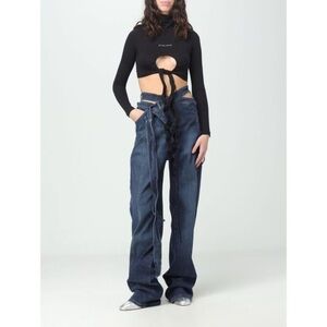 Ottolinger Wrap Jeans Medium Indigo Blue Denim Avant Garde Y2K Streetwear Runway